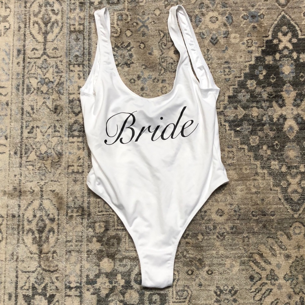 Bride bathing suit